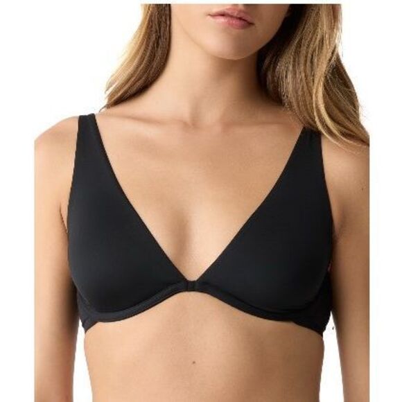 Gap NWT Everyday Essentials Full-Coverage True Black Unlined Bra - Picture 1 of 4